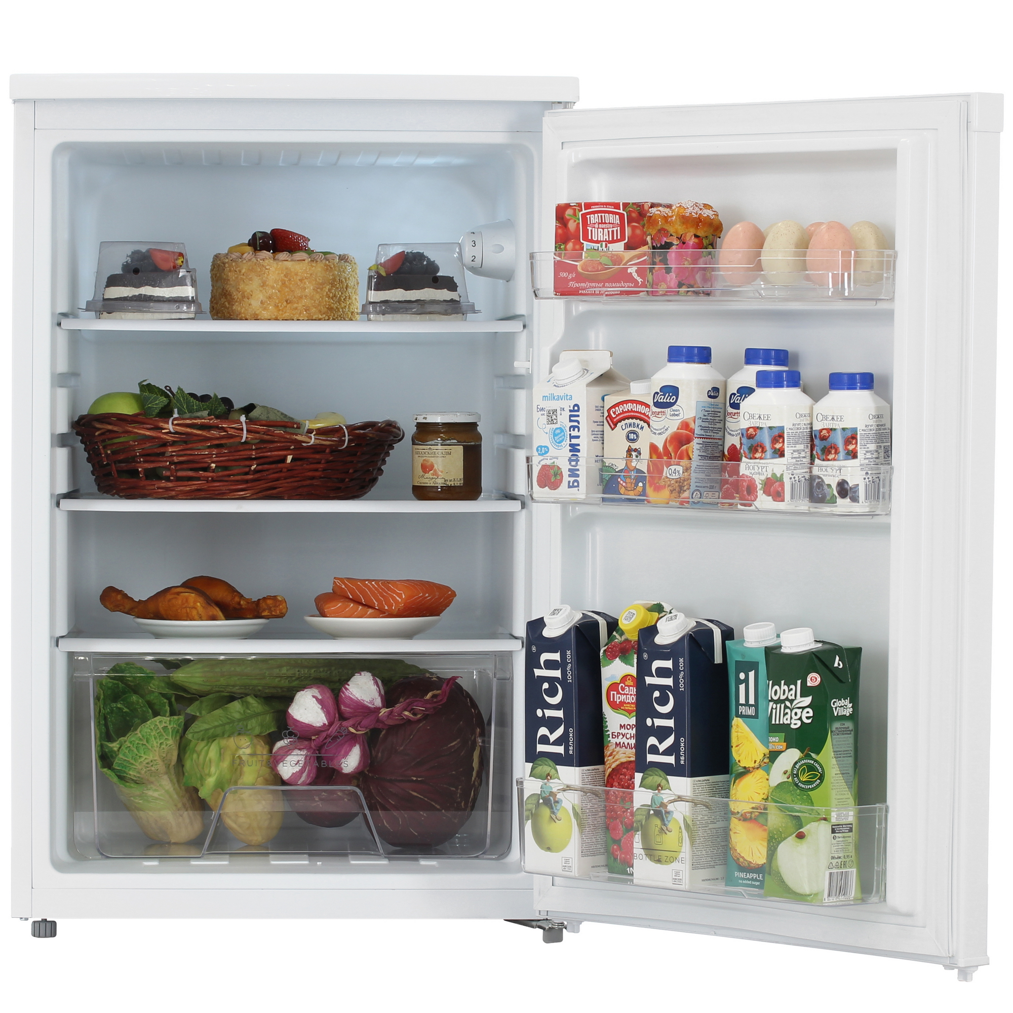 9223603 Холодильник компактный   DEXP S-14AMA белый STDN-0054409 - Вид №5