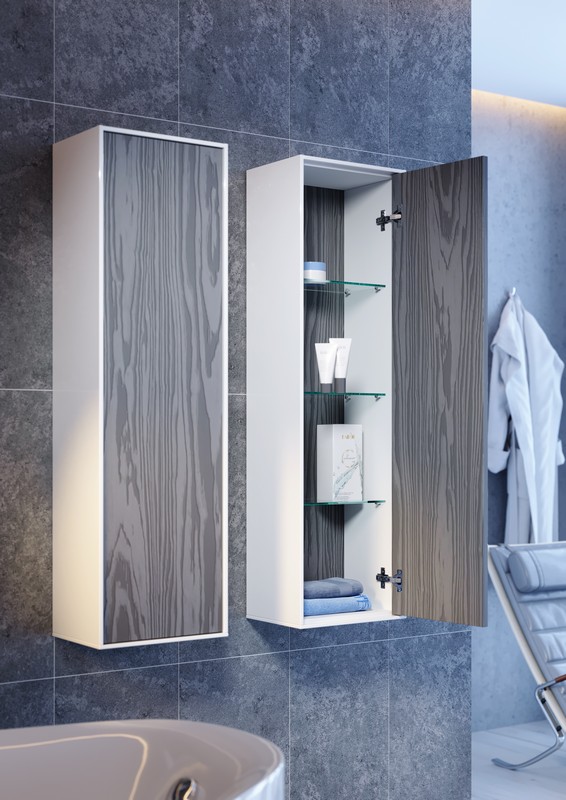 Genesis пенал  подвесной, цвет миллениум серый, GEN0535MG AQWELLA sun-id-277758 - Вид №2