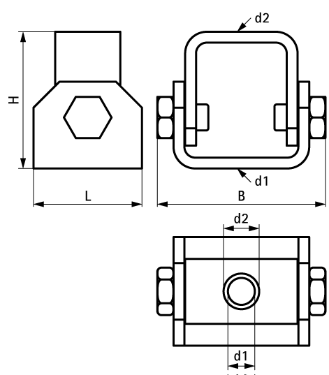 66587718 BIS Strut Stainless Steel Adjustable Support fixing to wall, floor or ceiling walraven  - Вид №1