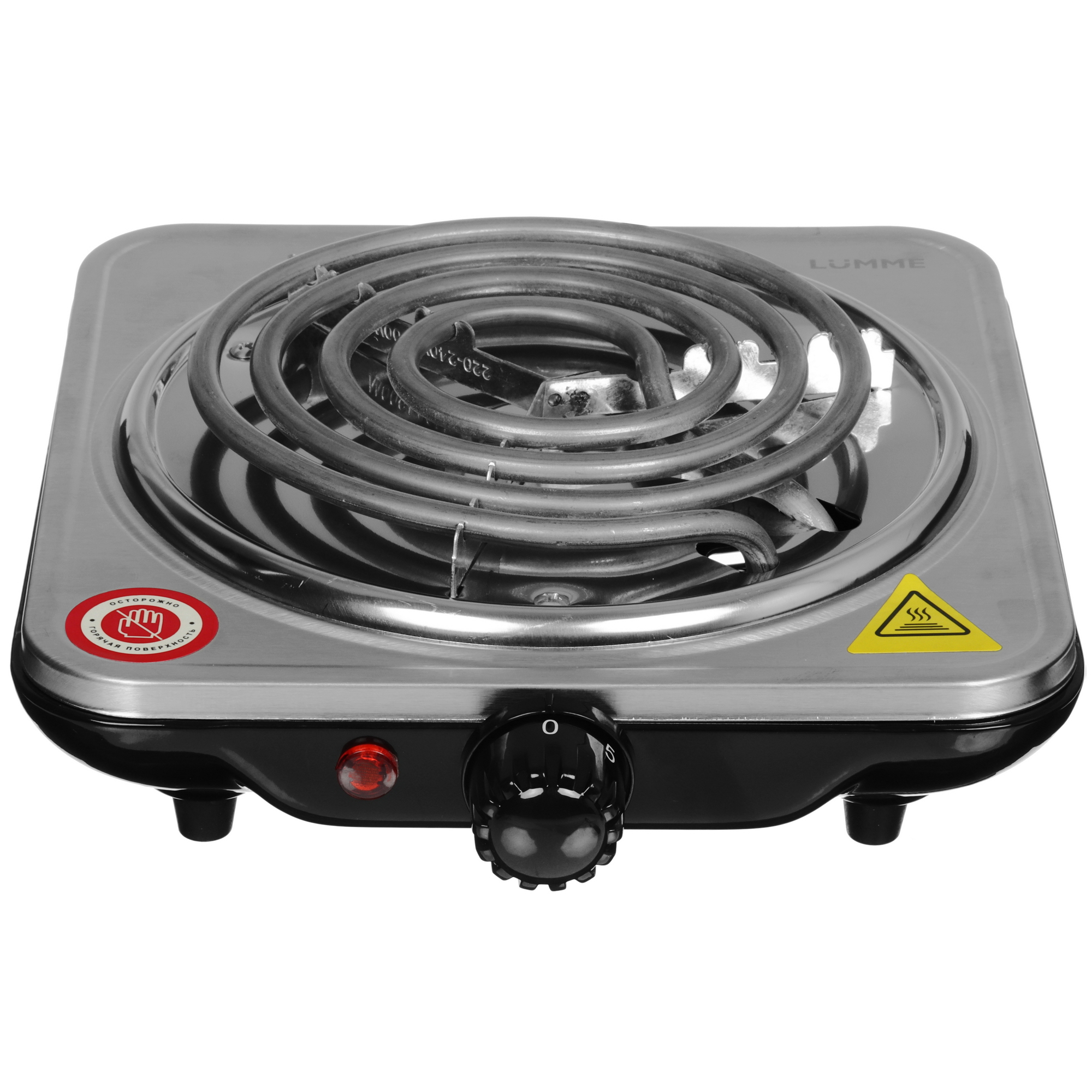 9148472 Плита компактная электрическая LUMME LU-HP3711A черный STDN-0104571 - Вид №1