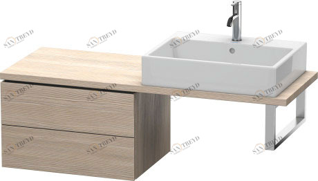 LC582803131 Шкафчик для компактной консоли L-Cube #LC5828 620 x 477 мм Сосна серебристая, декор Duravit