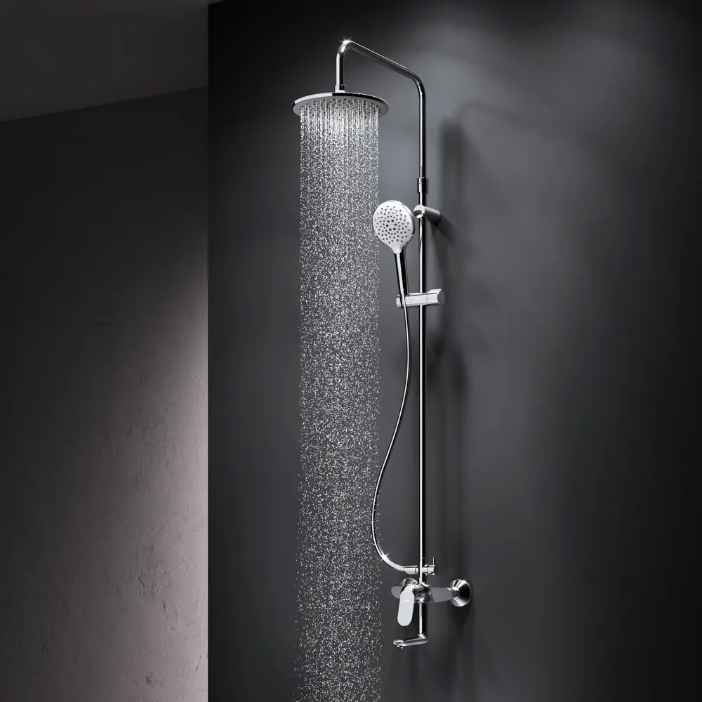 Душевая система AM.PM Moxie с тремя режимами и хромированным покрытием 89346521 STLM-0971203 - Вид №16