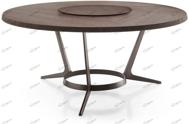 Maxalto Круглый деревянный стол для гостиной sun-id-1356503