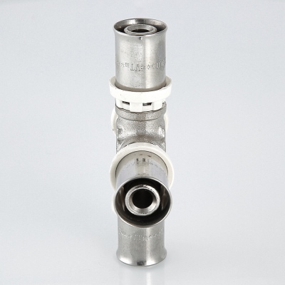 VTm.241.N.201620 Пресс-фитинг – крестовина Valtec 20 х 16 х 20 х 16 мм  - Вид №10