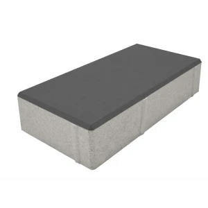 Плитка тротуарная Призма 200x100x70 мм цвет черный 85263193 STLM-2145895