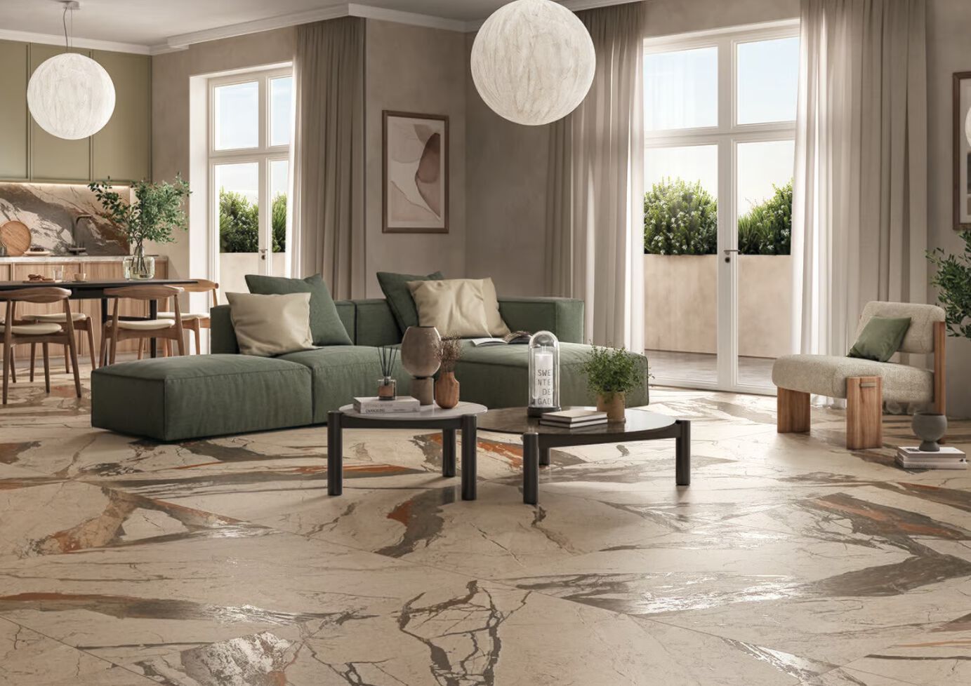 Пол / напольное покрытие из керамогранита с мраморным эффектом Imola THE ROOM ARCH-00073362 - Вид №15