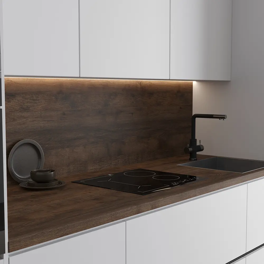 Столешница KONSENSA Самдал 60x240x3.8 см ДСП цвет коричневый 89452031 STLM-2036926 ДСП Постформинг - Вид №3