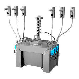 85916 Комплект 6 шт. автоматических нержавеющих дозаторов мыла на столешницу, 6 л центральный бачок для мыла, 230 В SANELA