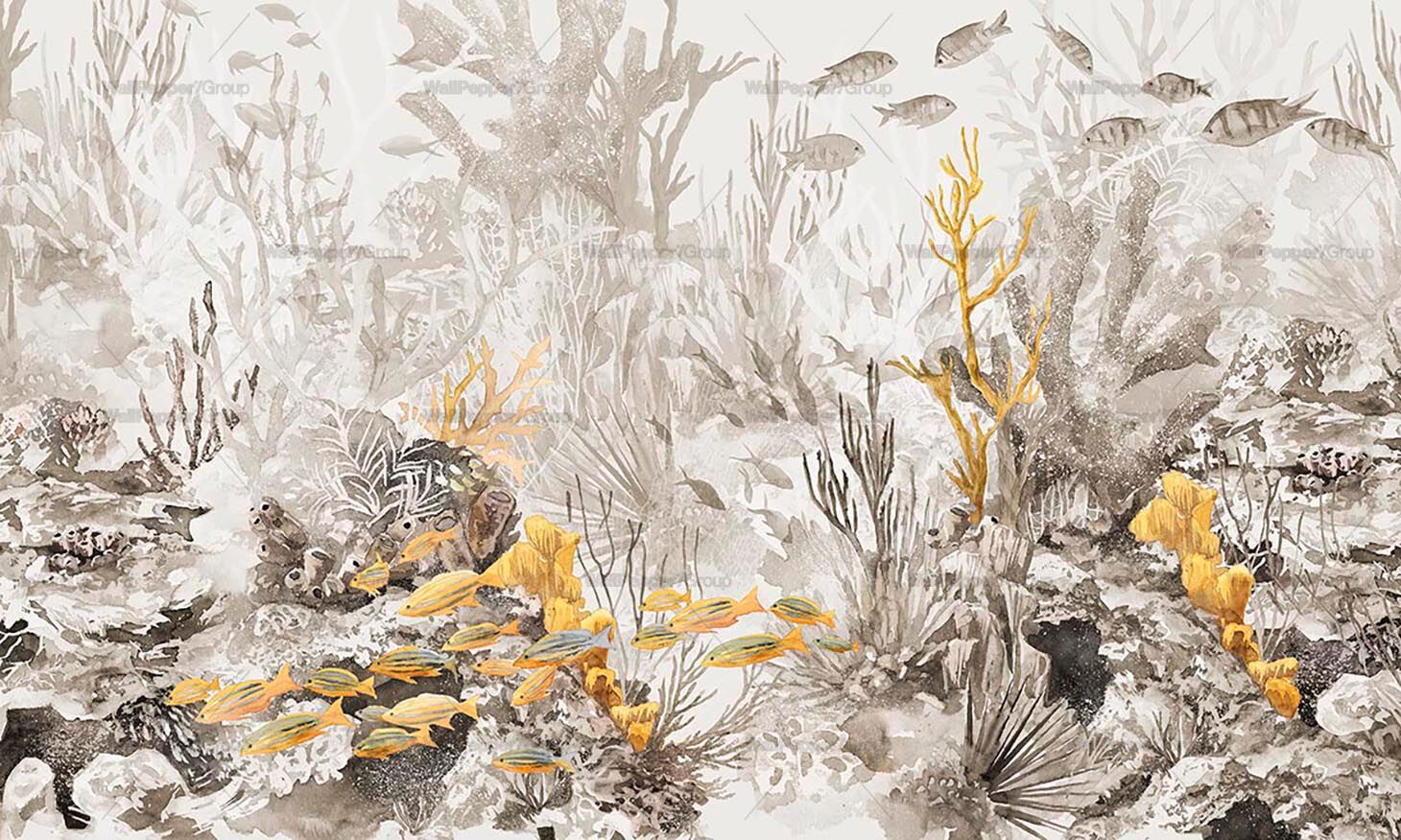 Обои из натурального ПВХ, экологически чистые, моющиеся WallPepper REEF ARCH-00104690 - Вид №4