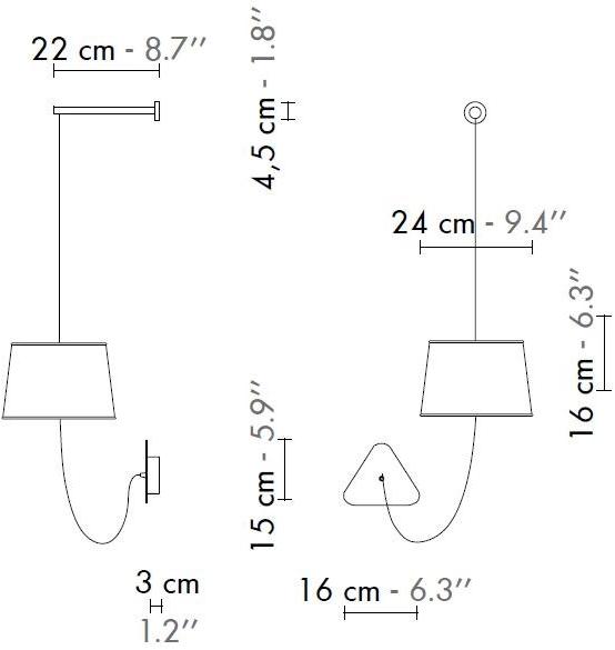 designheure Настенный светодиодный светильник с фиксированным кронштейном Nuage Atmpnjo - Вид №3