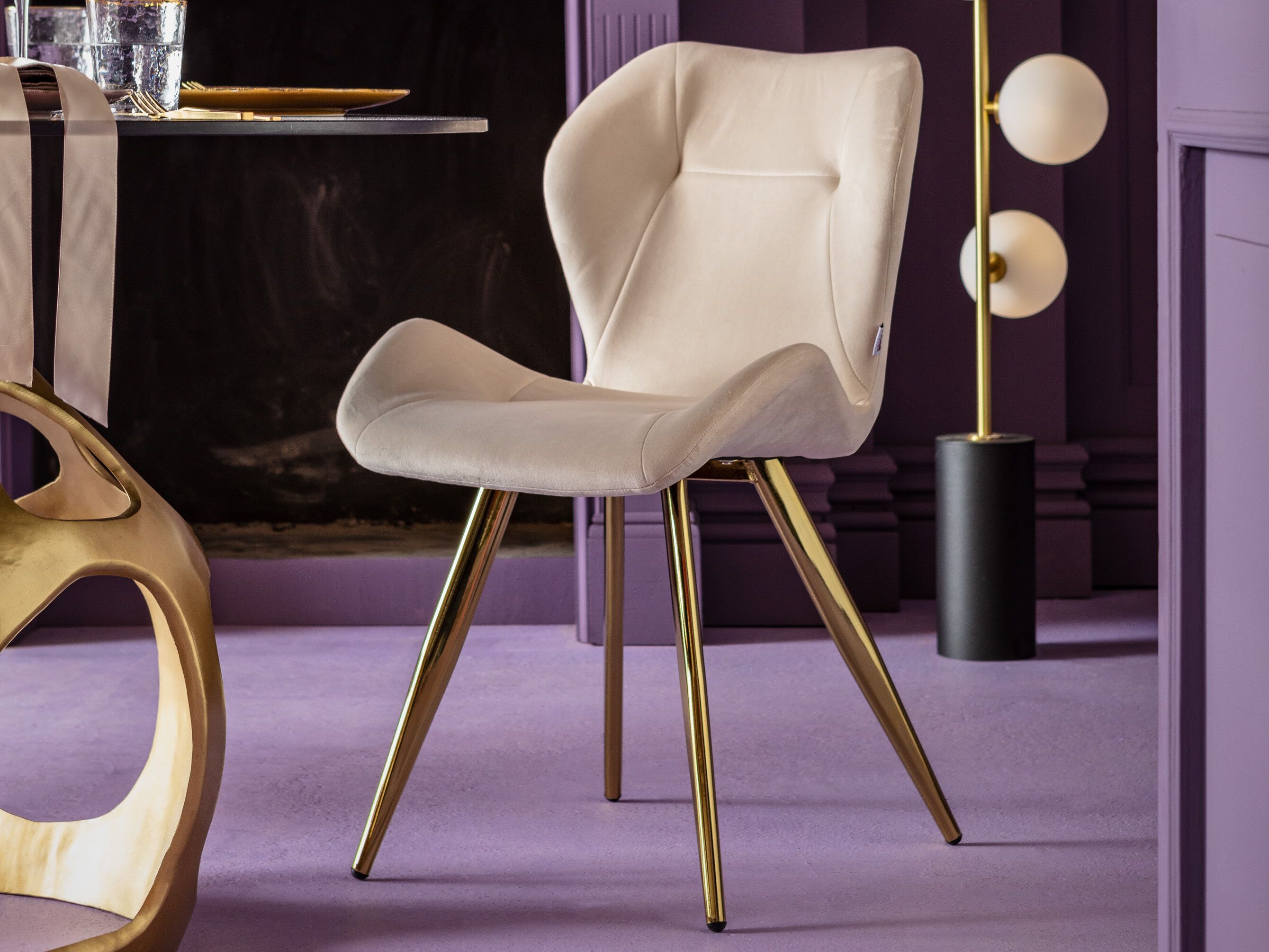 Мягкий стул из ткани KARE Design VIVA ARCH-00085385 - Вид №6