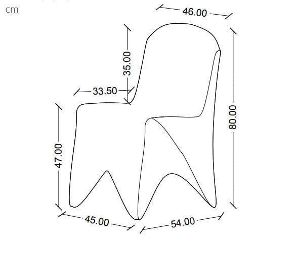 3D печатный пластиковый стул Mediterranea Design SANTORINI ARCH-00014075 - Вид №2