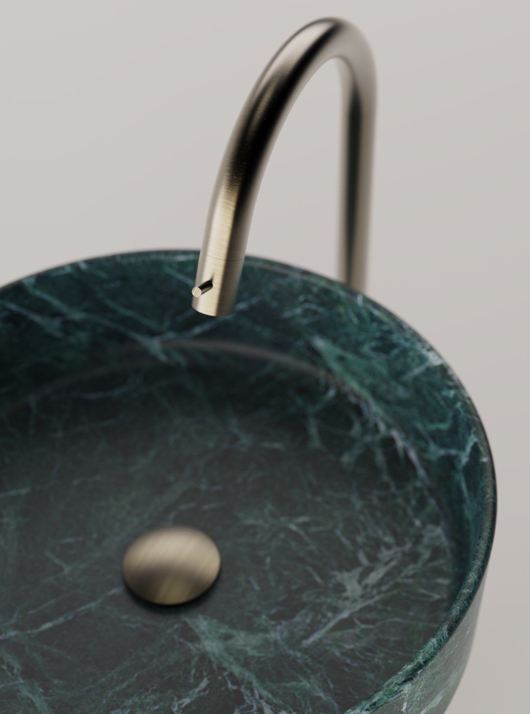 Мраморная круглая отдельно стоящая раковина Agape Bjhon 1 ARCH-00001538 - Вид №2