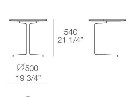 Мраморный круглый журнальный столик Poliform BABA ARCH-00095184 - Вид №3