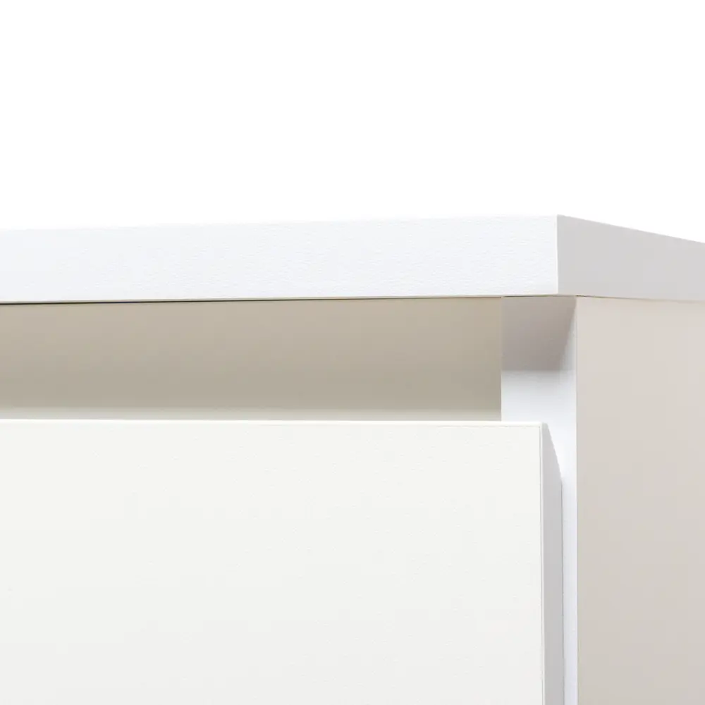 Тумба прикроватная 2 ящика 49x53.8x38.2 см ЛДСП цвет белый шагрень Santreyd STLM-2082622 - Вид №6