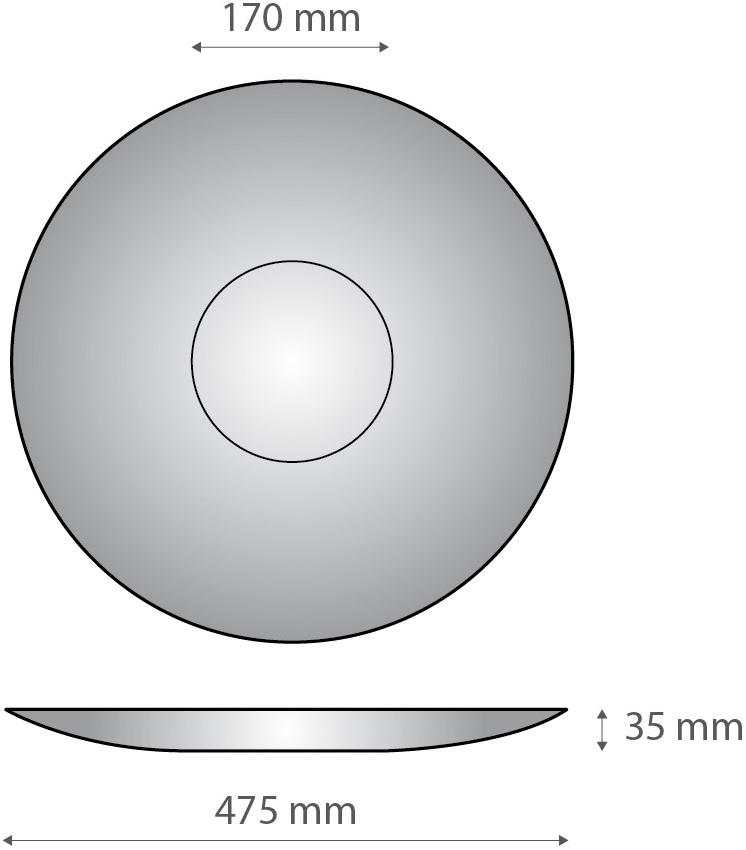 Alumina Декоративная плоская пластина из двне алюминия Dvne capsule collection D.sf50b3  - Вид №3