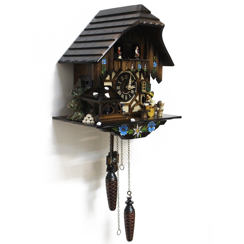 Часы настенные коричневые с кукушкой Sars 8MT SARS ДИЗАЙНЕРСКИЕ 00-3967471 Коричневый  - Вид №1