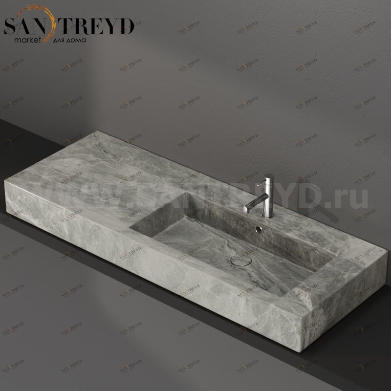 IN136DAAG Накладная раковина на столешницу  прямоугольная Ceramica Globo INCANTHO