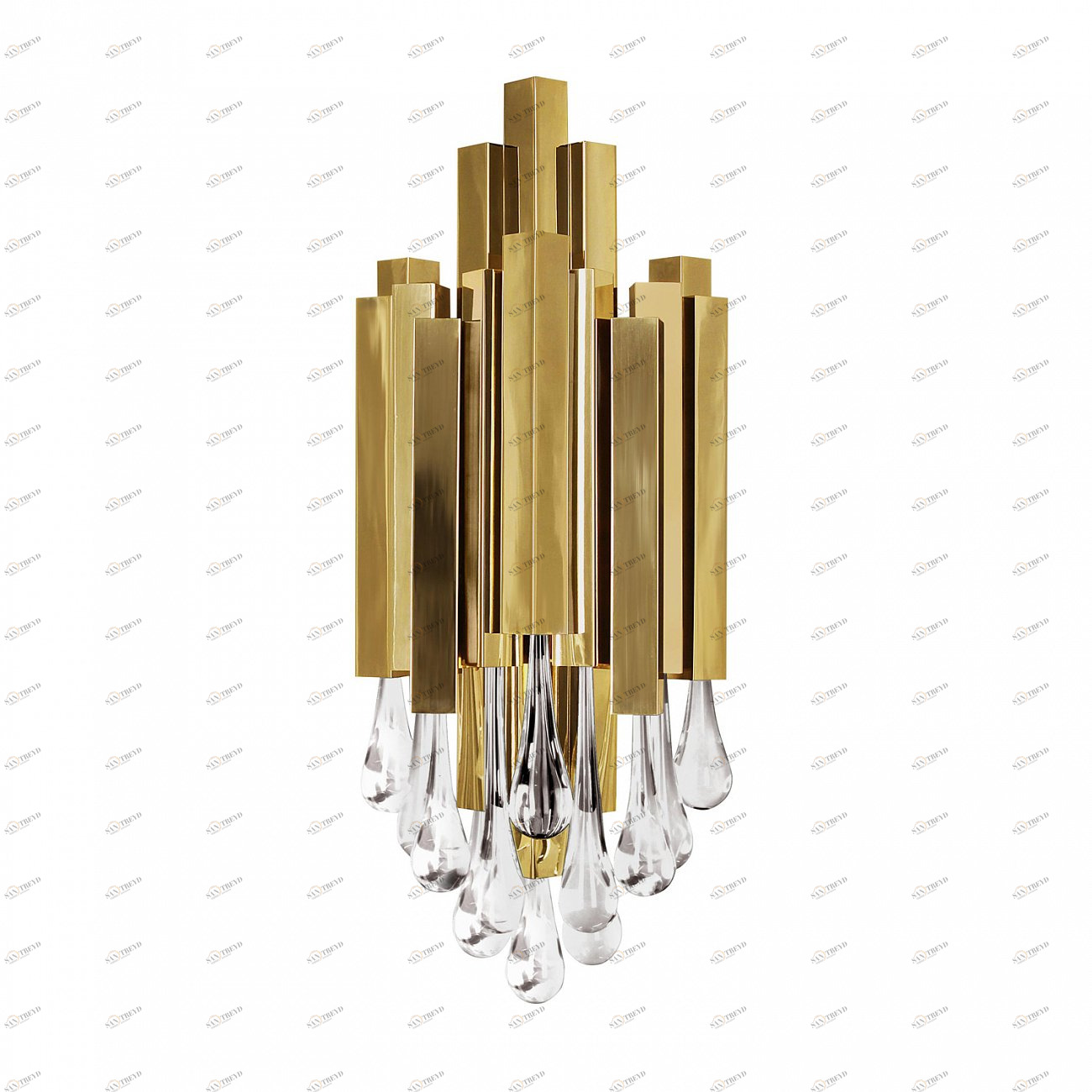 Светильник настенный золотистый Trump 3 KM0988W-3 DELIGHT COLLECTION  00-3882899 Золото 
