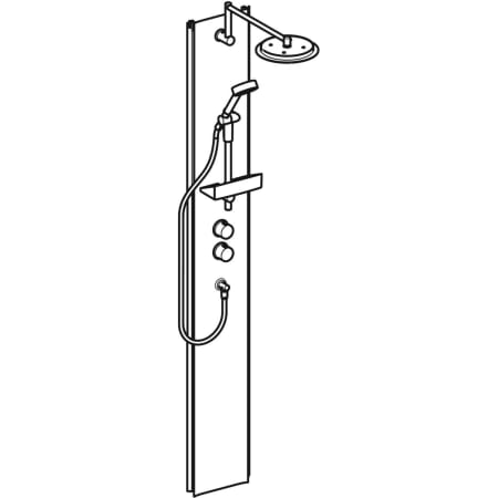 558.131.00.1 Душевая стойка IDO Showerama 10-5 Comfort Geberit  - Вид №1