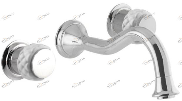 Bronces Mestre Смеситель для умывальника настенный на 3 отверстия Coquette 065533.000.50