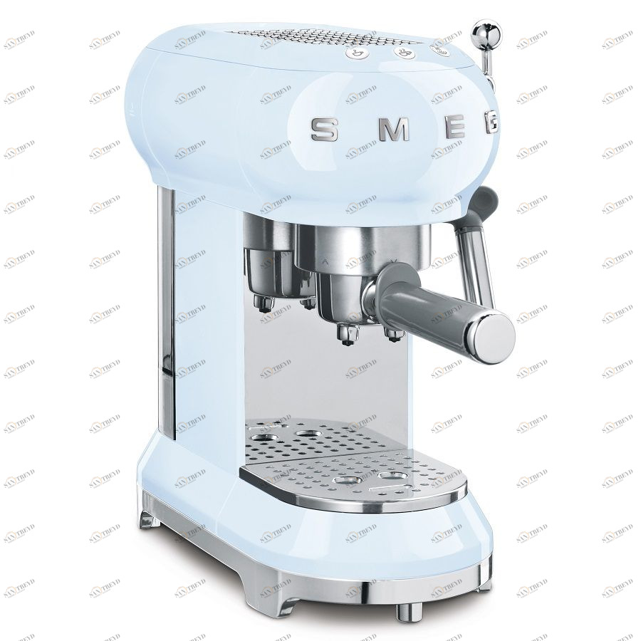 Кофемашина-эспрессо Smeg, голубая ECF01PBEU