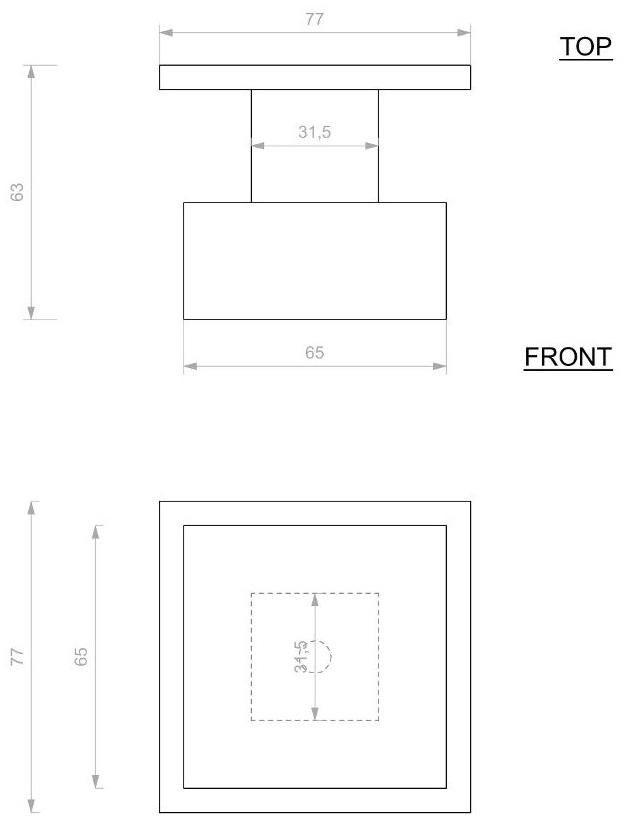 Dauby Ручка дверная из бронзы Pure® 14506 - Вид №3