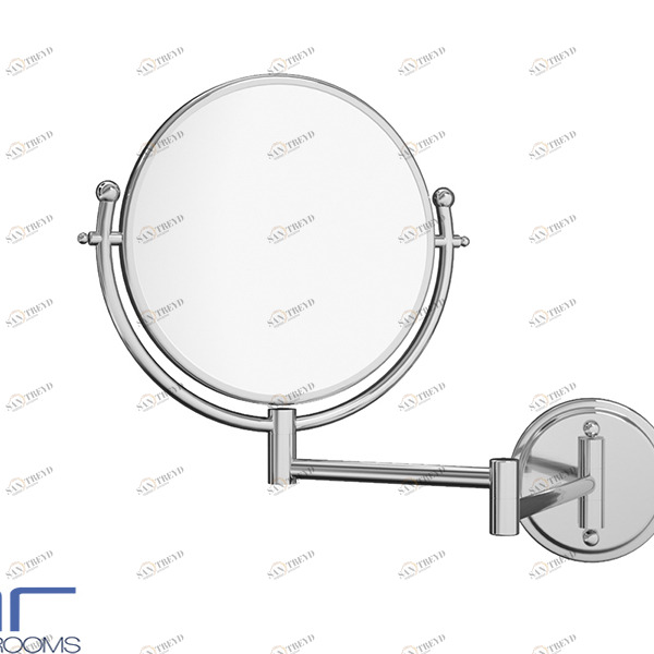 ЗЕРКАЛО КОСМЕТИЧЕСКОЕ НАСТЕННОЕ ХРОМИРОВАННАЯ СТАЛЬ SALGAR Аксессуары для ванной Salgar 6462