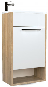 У85918 Тумба с раковиной Lira 40П 1д. Дуб Сонома 1 Marka Lira