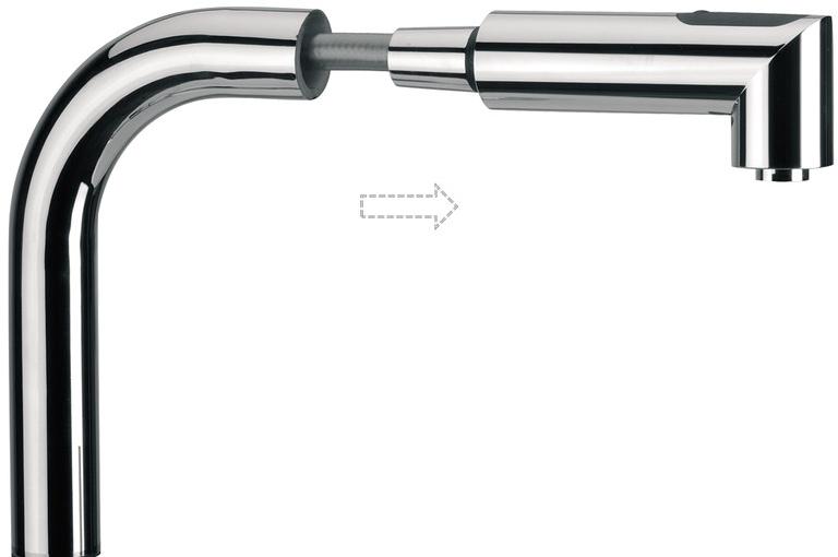 Remer Rubinetterie Смеситель для кухни из хромированной латуни с вытяжным душем Gourmet N 82 - Вид №1