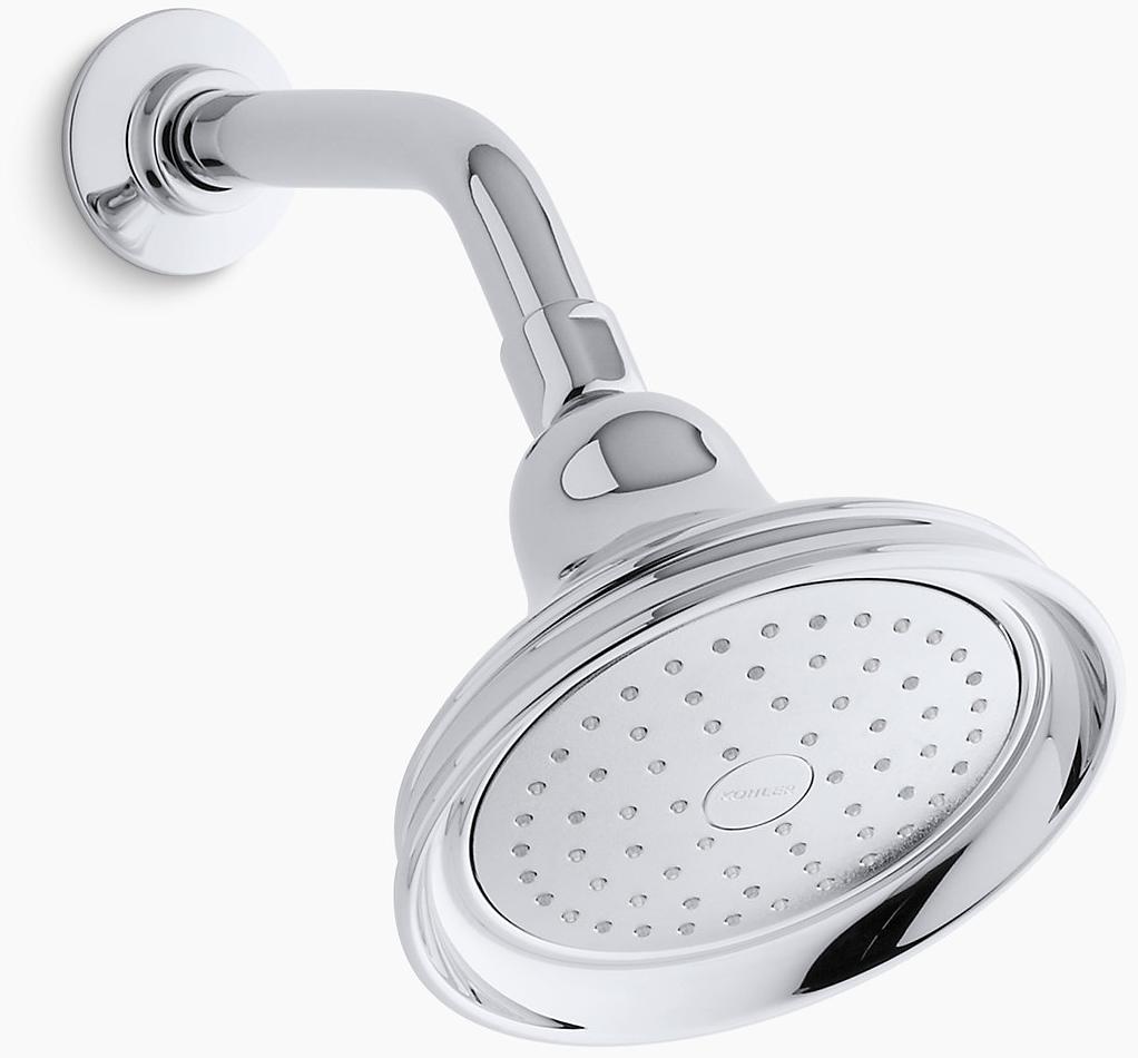 KOHLER Однофункциональная насадка для душа Bancroft 2,5 галлона в минуту с технологией всасывания воздуха Katalyst K-10590-AK-CP  - Вид №1