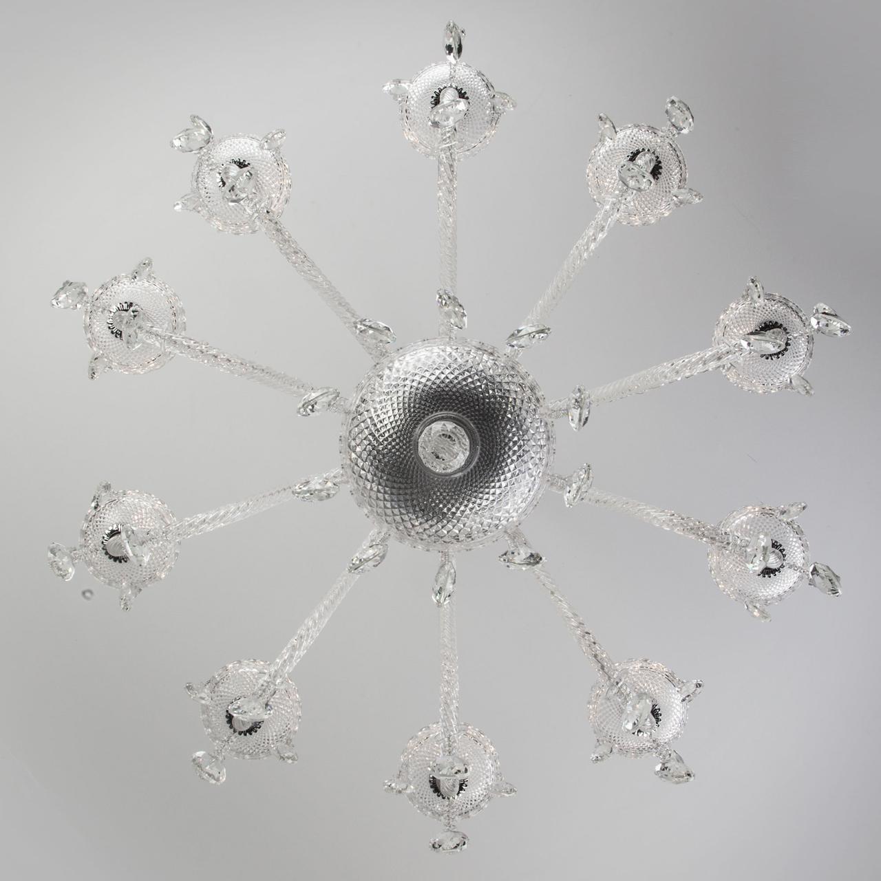 Люстра хрустальная подвесная белая 10 ламп Bogates Gabrielle Strotskis 336/10 BOGATES ДИЗАЙНЕРСКИЕ, GABRIELLE 00-3834044 Белый  - Вид №3