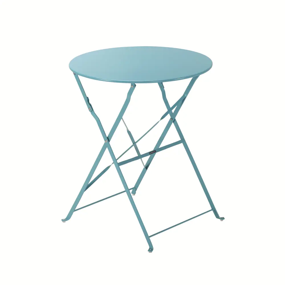 Стол садовый круглый Naterial Flora Origami складной 60х71 см сталь синий STLM-2184005 - Вид №2