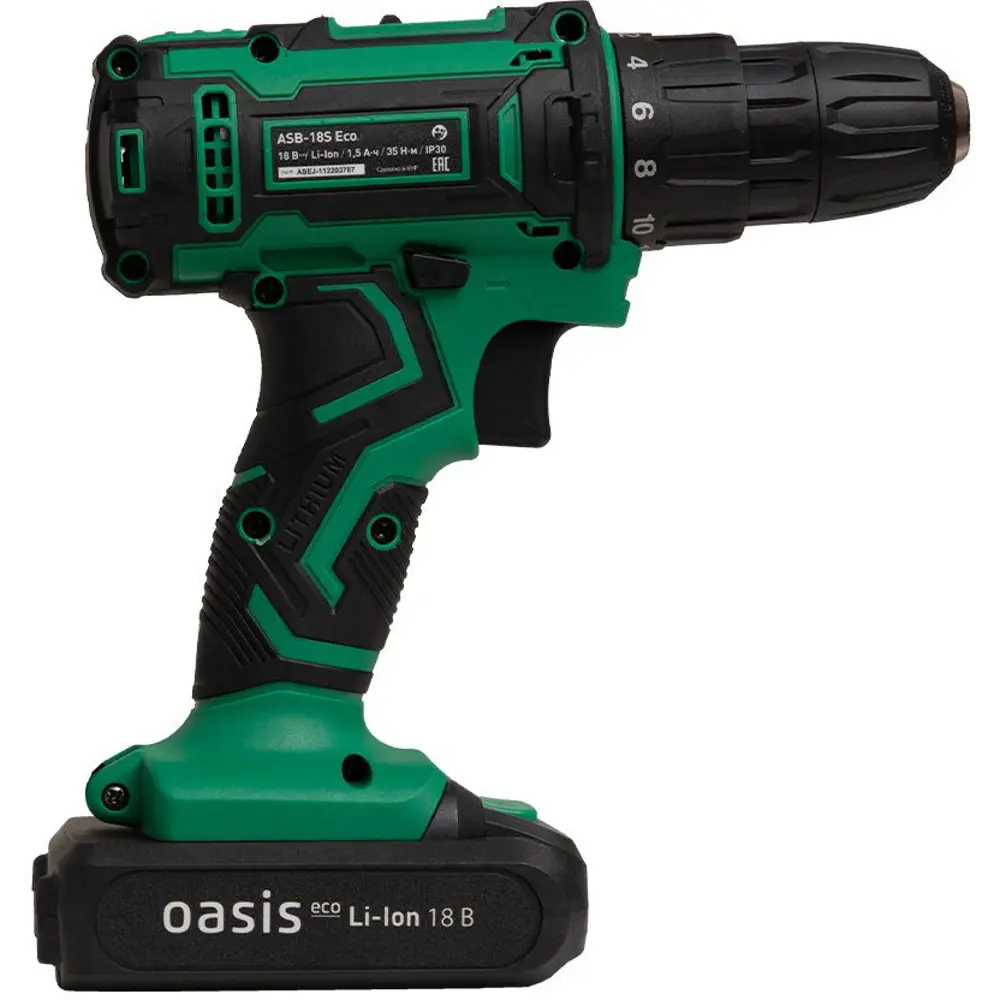 Аккумуляторный шуруповерт Oasis Eco ASB-18S с двойным аккумулятором 89372825 STLM-0849020 - Вид №3