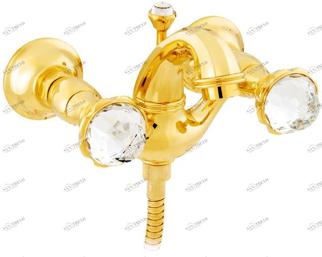 Bronces Mestre Смеситель для ванны на 2 отверстия с кристаллами swarovski® Indica sun-id-1435050