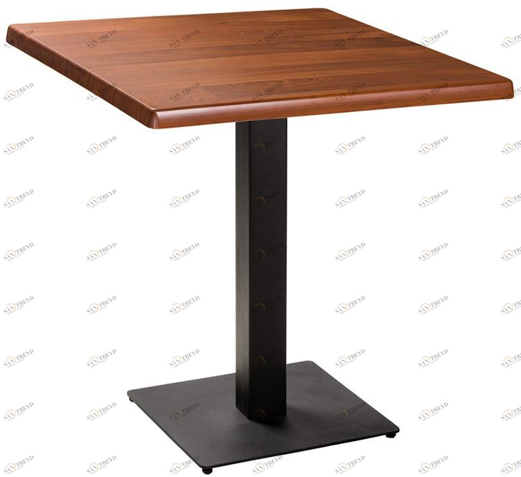 2648 Стол Квадро 80*80 Орех R-HOME 160402+170505nut