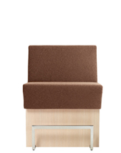 Space 766 Модульная система сидений. Сиденье и спинка мягкие. Ламинат спереди, сбоку и сзади (толщина стороны 2 см). Линейный модуль 80 см. Спинка H 75 см. Et al. Space