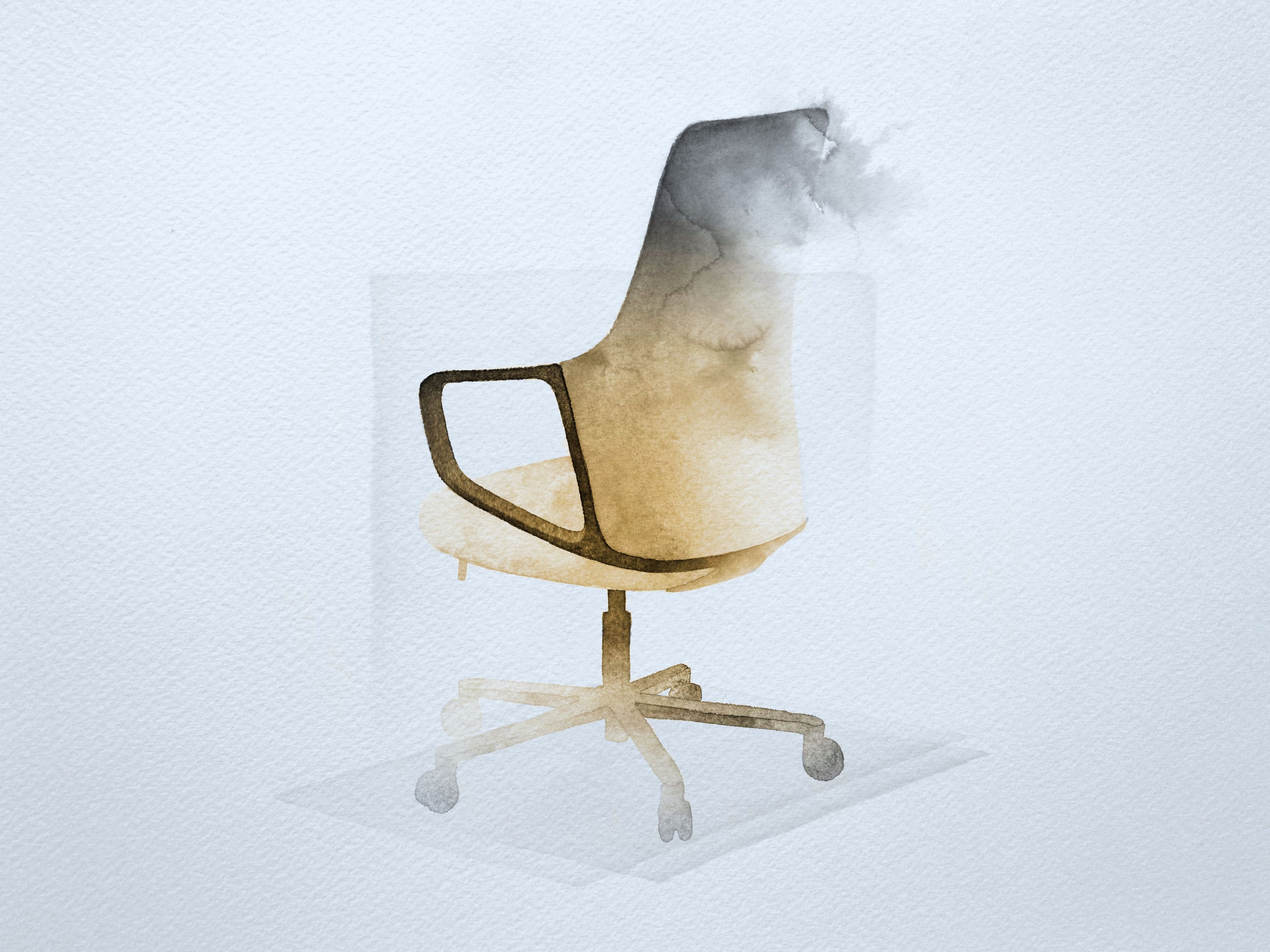 5 спиц ткань операционный офис стул с подголовником Andreu World Calma ARCH-00119212 - Вид №8