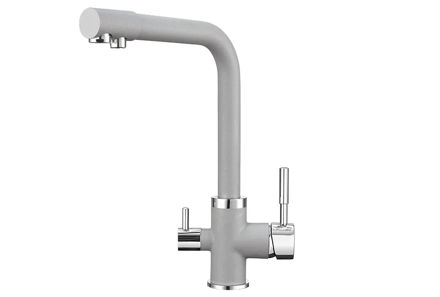 2015, АЛЮМИНИУМ, СМЕСИТЕЛЬ КУХОННЫЙ GRANULA 2015-ST76 - Вид №1