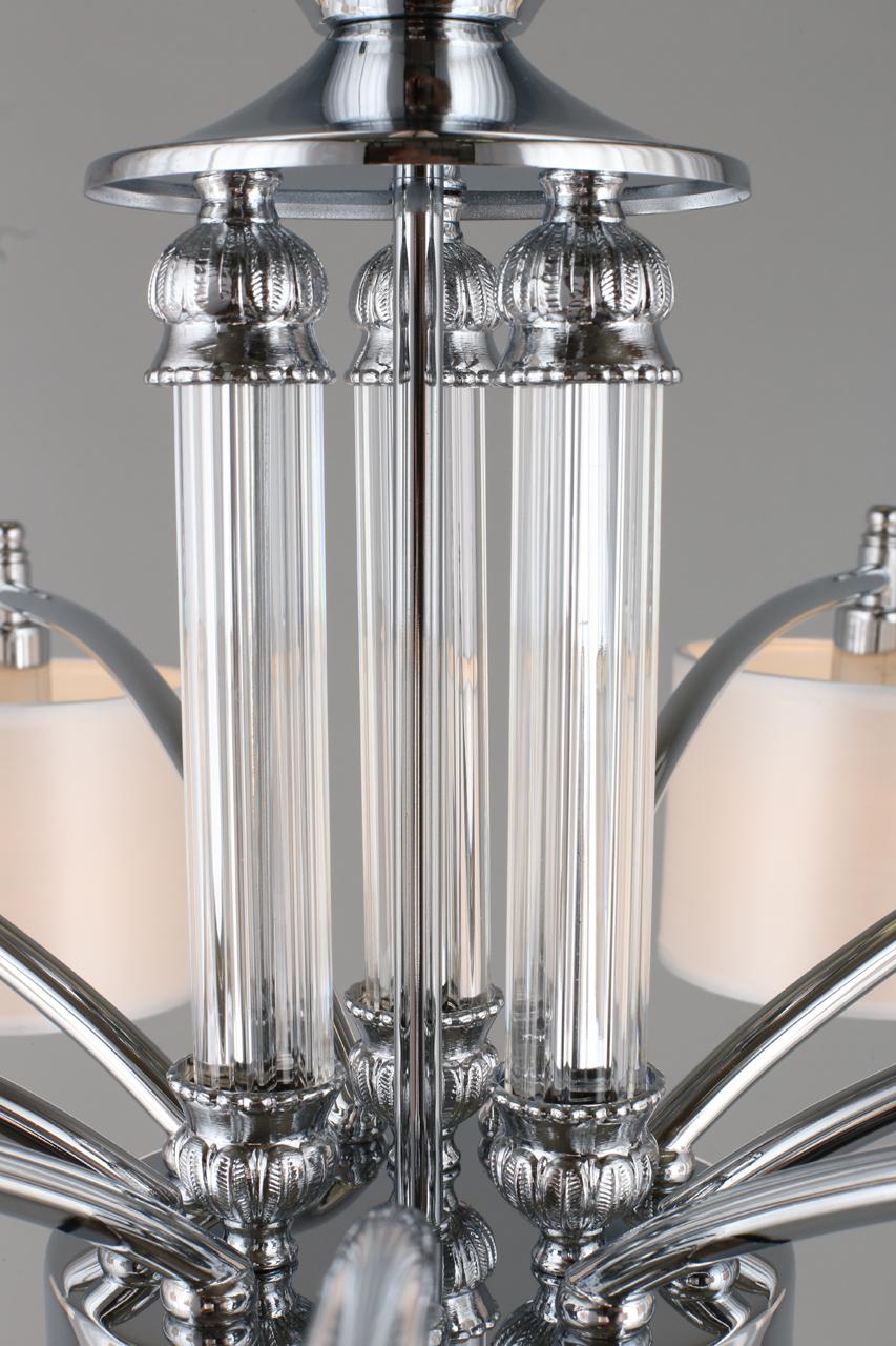 Потолочная люстра Omnilux Alghero OML-64707-09 OMNILUX ДИЗАЙНЕРСКИЕ, ALGHERO 328305 Белый;хром  - Вид №2