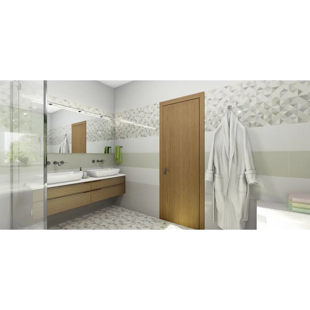 Плитка настенная «Керкира» 7 60x30 см 1.98 м² цвет белый Керамин STLM-2019125 - Вид №3