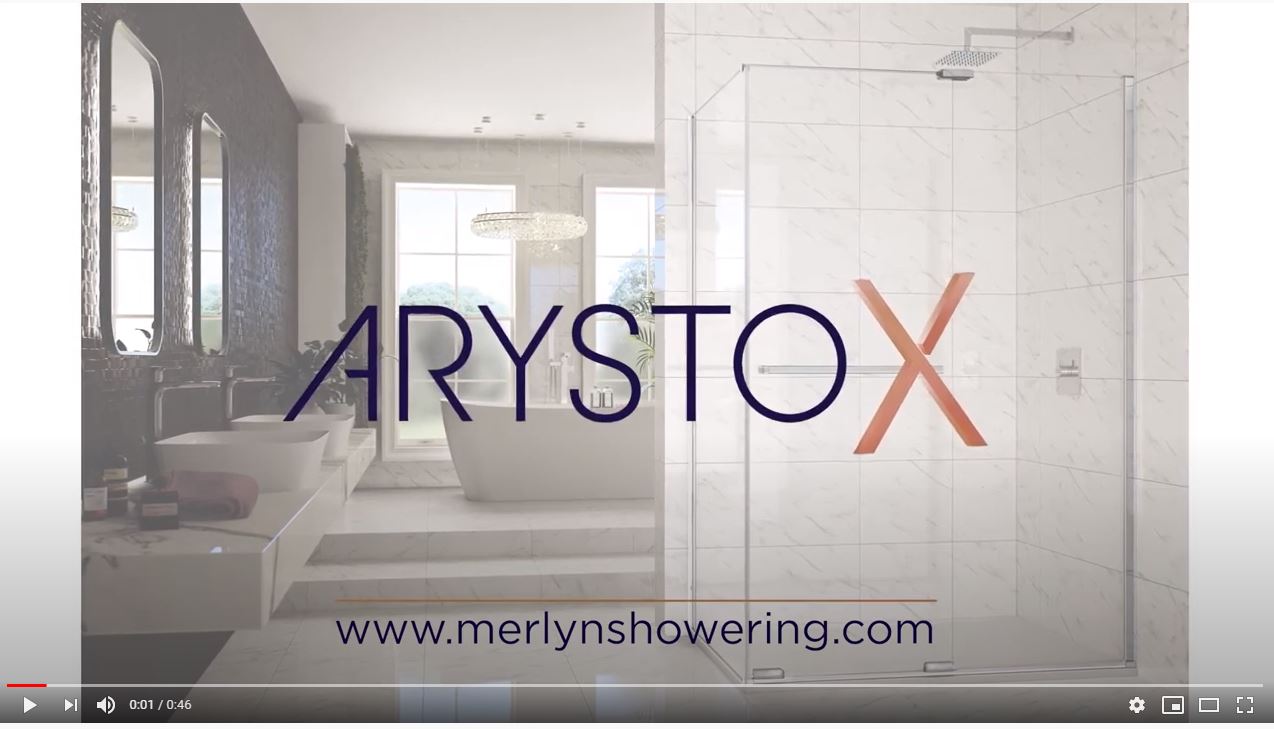 Торцевая панель для монтажа с дверью ARXFSPSL76 Merlyn Arysto Хромированный  - Вид №7