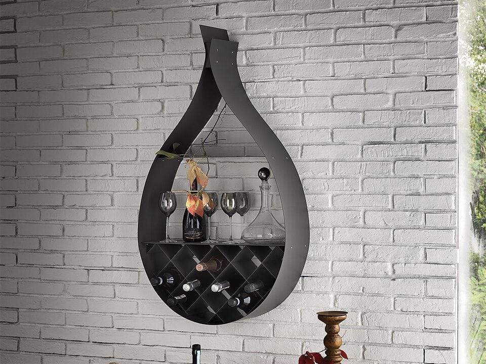 Стальная настенная винная стойка Cattelan italia DROP ARCH-00063239