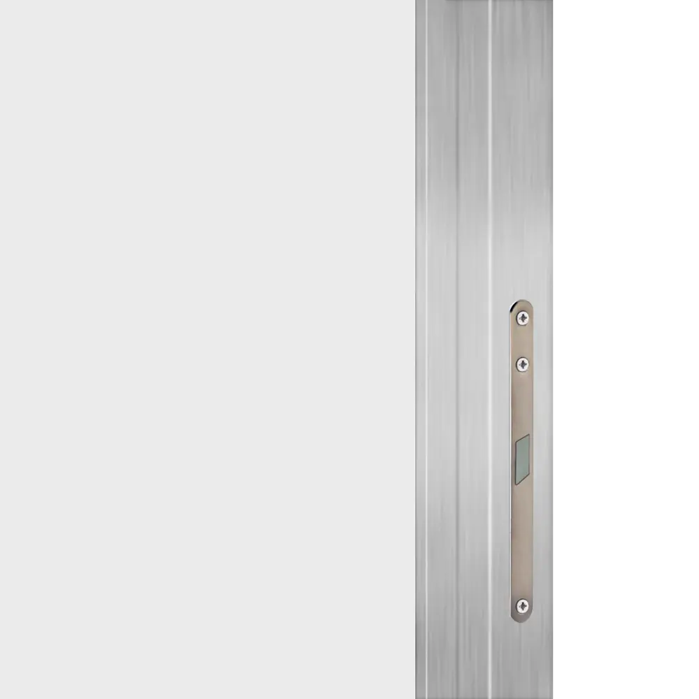 Дверь межкомнатная глухая Invisible 60x220 см цвет белый с замком обратное открытие алюминиевая кромка 89433717 STLM-2095841 VELLDORIS  - Вид №2