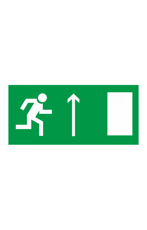 68617 Знак "Направление к эвакуационному выходу прямо"  Эвакуационные знаки размер 200 х 100 мм Спецодежда 