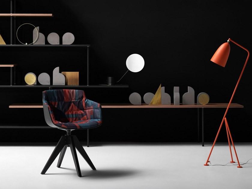 MDF Italia Открытый самонесущий двухсторонний книжный шкаф из алюминия и дерева sun-id-1403632 - Вид №4