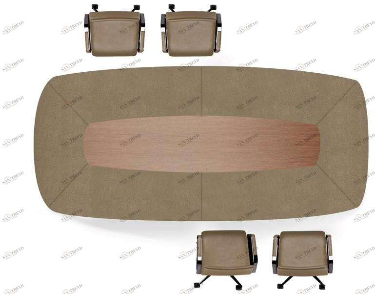 José Martínez Medina Овальный стол для совещаний из дерева sun-id-1365711