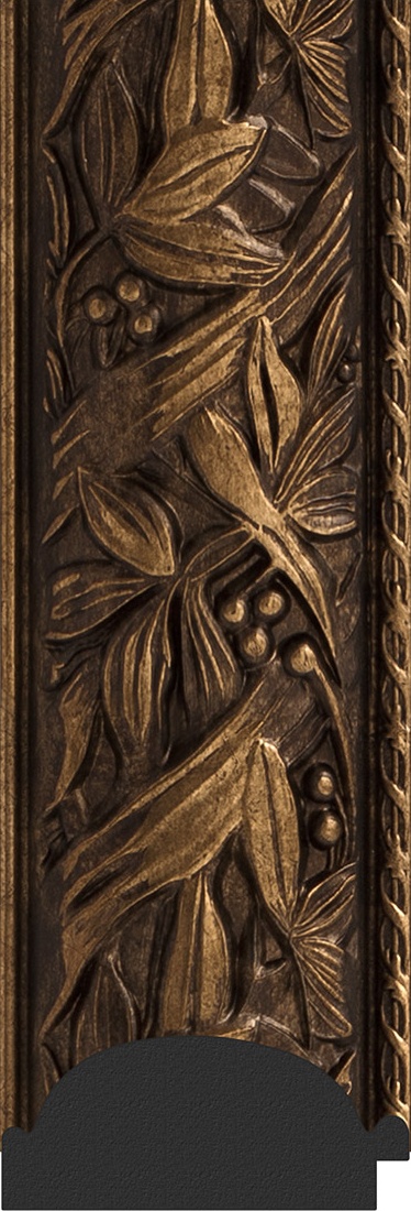 BY 4201 Зеркало с гравировкой в багетной раме - византия бронза 99 mm EVOFORM Exclusive-G - Вид №3