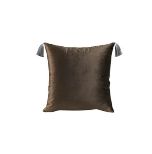 90330359 Декоративная подушка Velvet горький шоколад, 45x45 см STLM-0187397 EDELSON