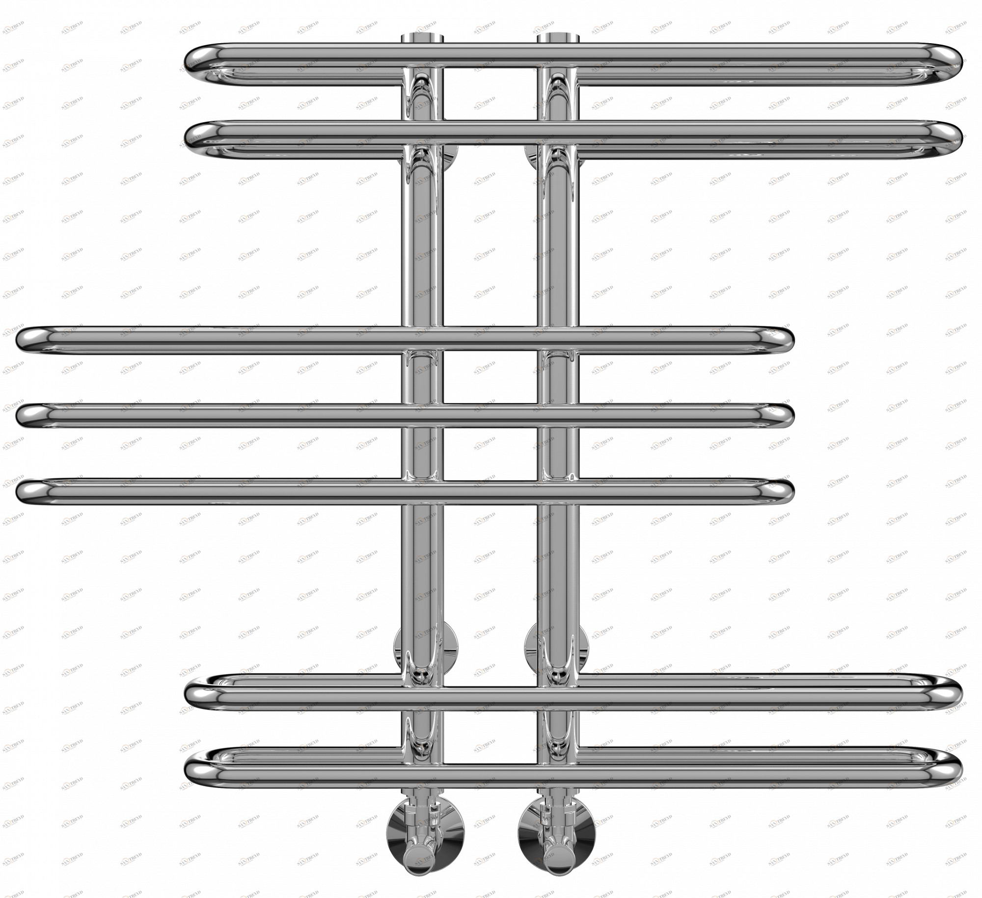 4620768886454 СТАНДАРТ Диана П7 100х560 (2+3+2) Полотенцесушитель TERMINUS Нержавеющая сталь